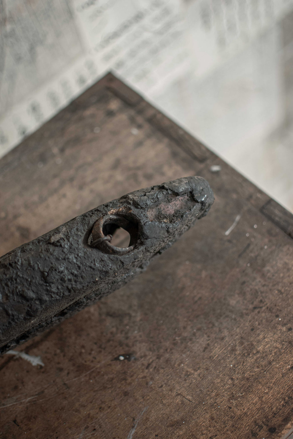 SPECIAL! Antique 19C Japanese Charred Wooden Fish - Edo Period