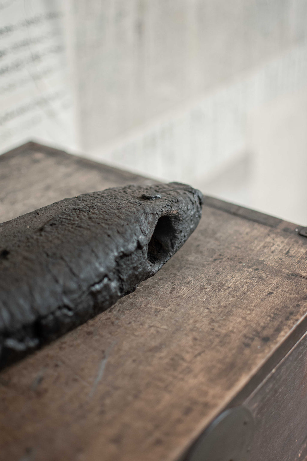 SPECIAL! Antique 19C Japanese Charred Wooden Fish - Edo Period