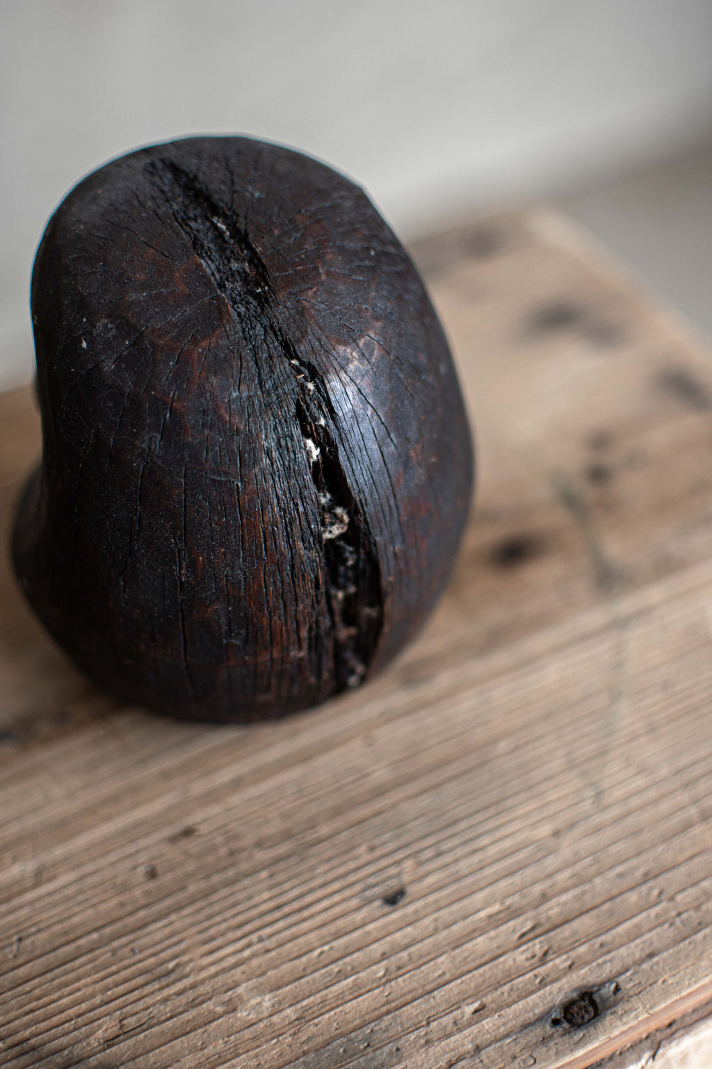 Antique Japanese Wooden Daruma Mould