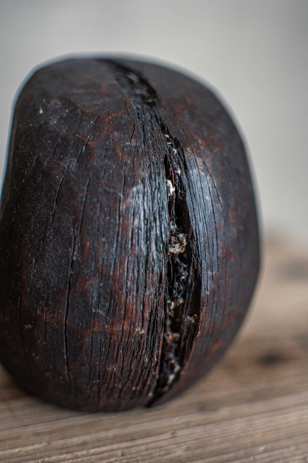 Antique Japanese Wooden Daruma Mould