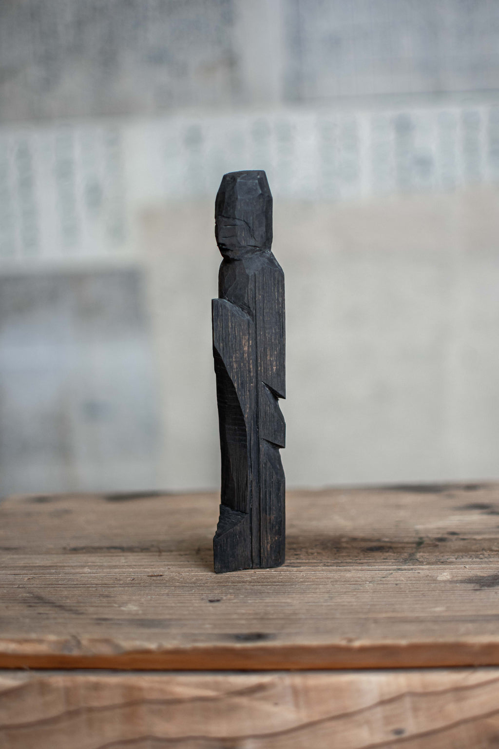 Japanese Carved Wooden Buddha - Edo / Meiji Era