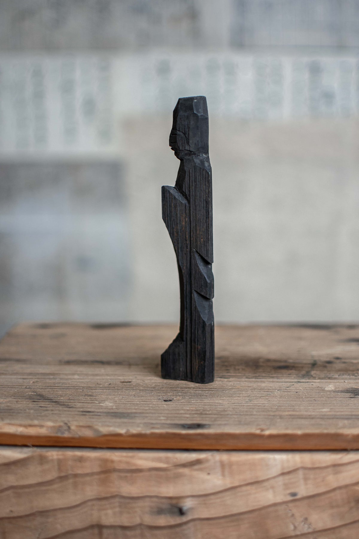Japanese Carved Wooden Buddha - Edo / Meiji Era