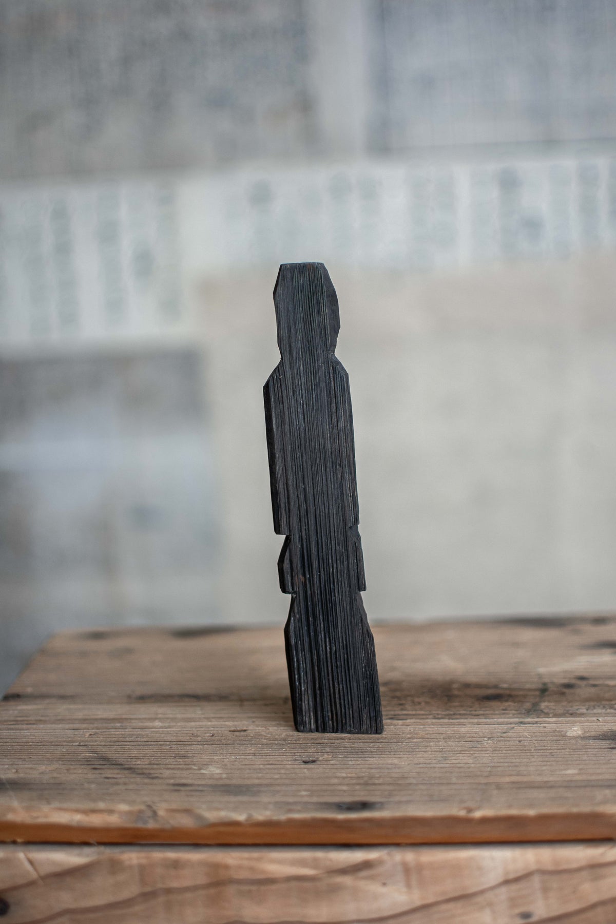 Japanese Carved Wooden Buddha - Edo / Meiji Era