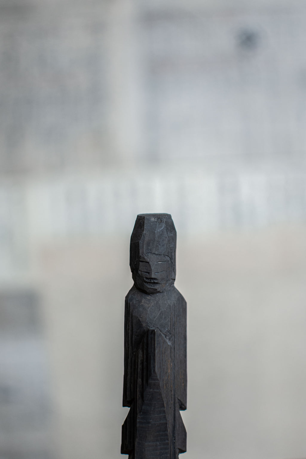 Japanese Carved Wooden Buddha - Edo / Meiji Era
