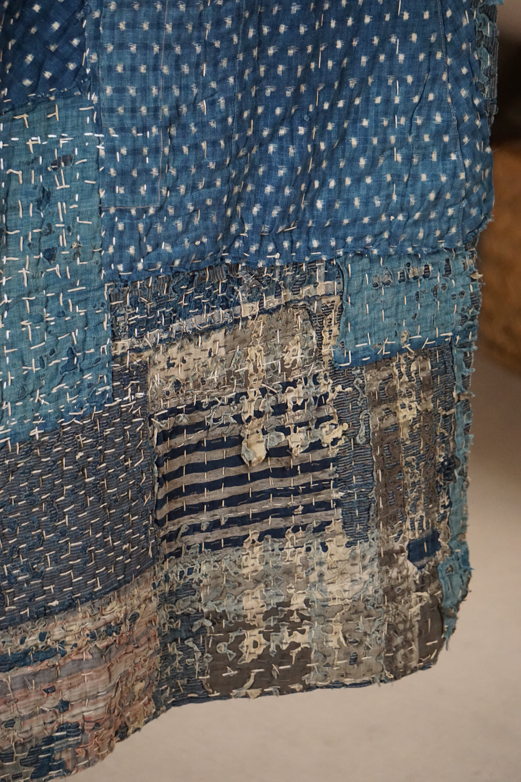 Antique Japanese Boro Textile, Early 20th Century