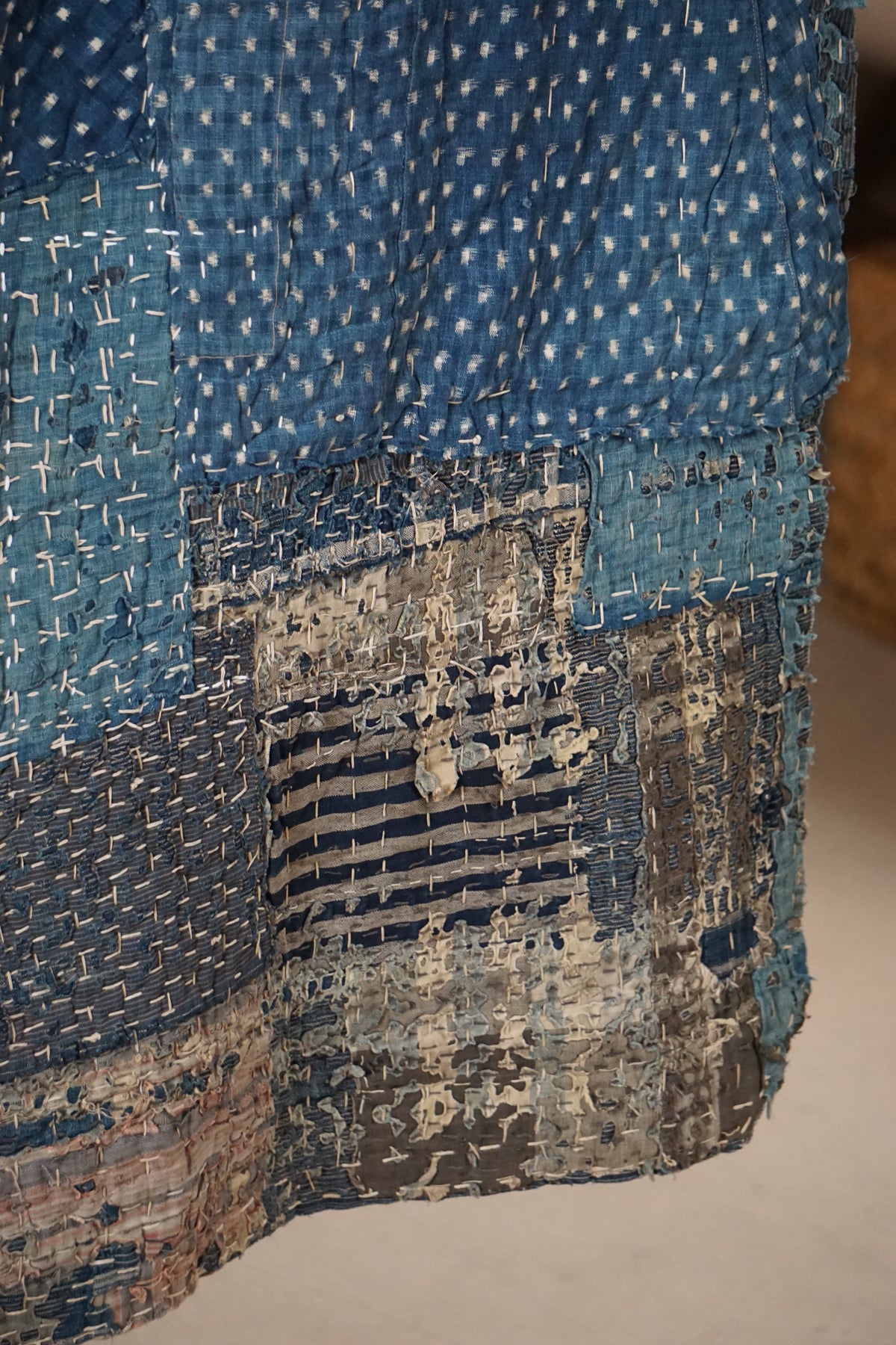 Antique Japanese Boro Textile, Early 20th Century