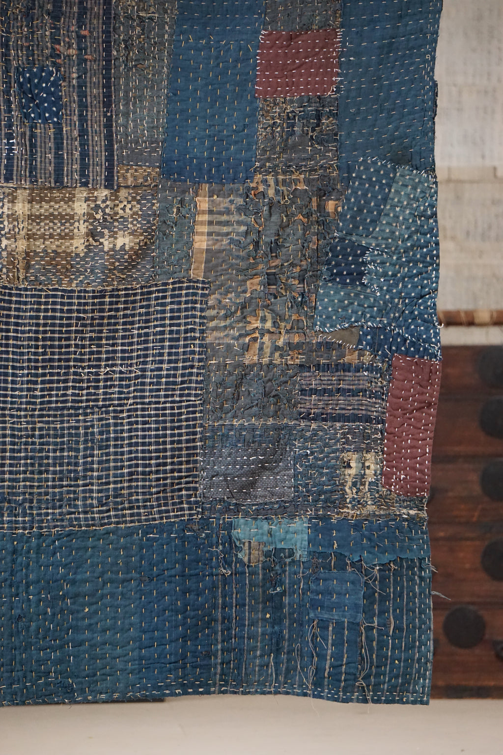 Antique Japanese Boro Textile, Early 20th Century