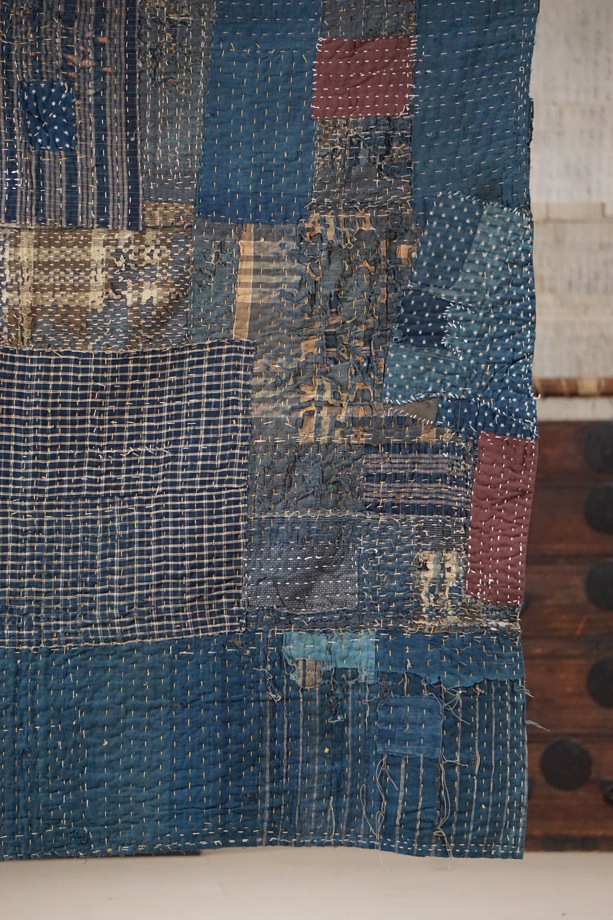 Antique Japanese Boro Textile, Early 20th Century