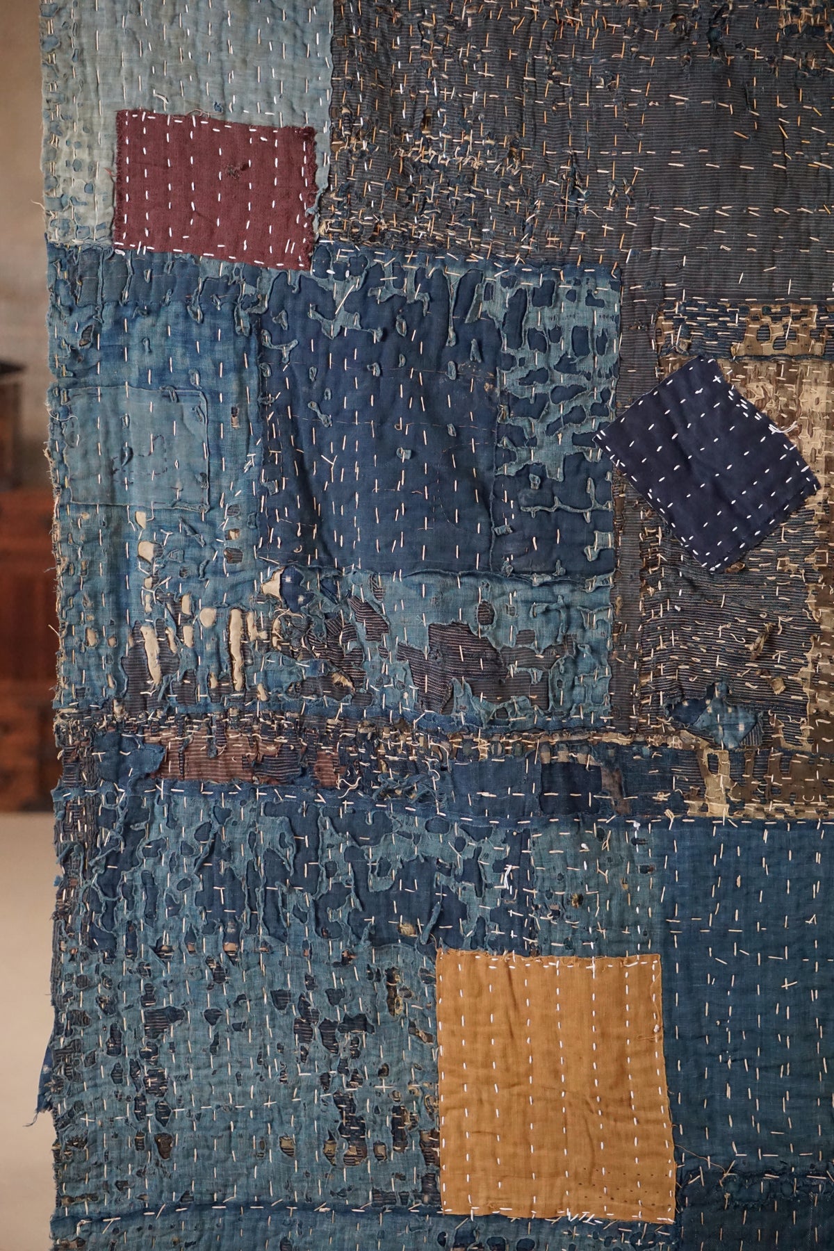 Antique Japanese Boro Textile, Early 20th Century