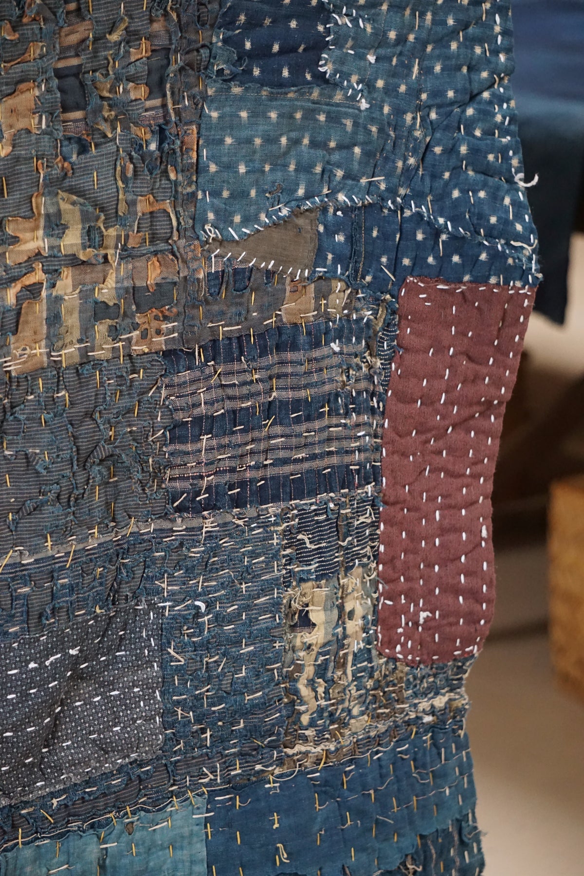 Antique Japanese Boro Textile, Early 20th Century