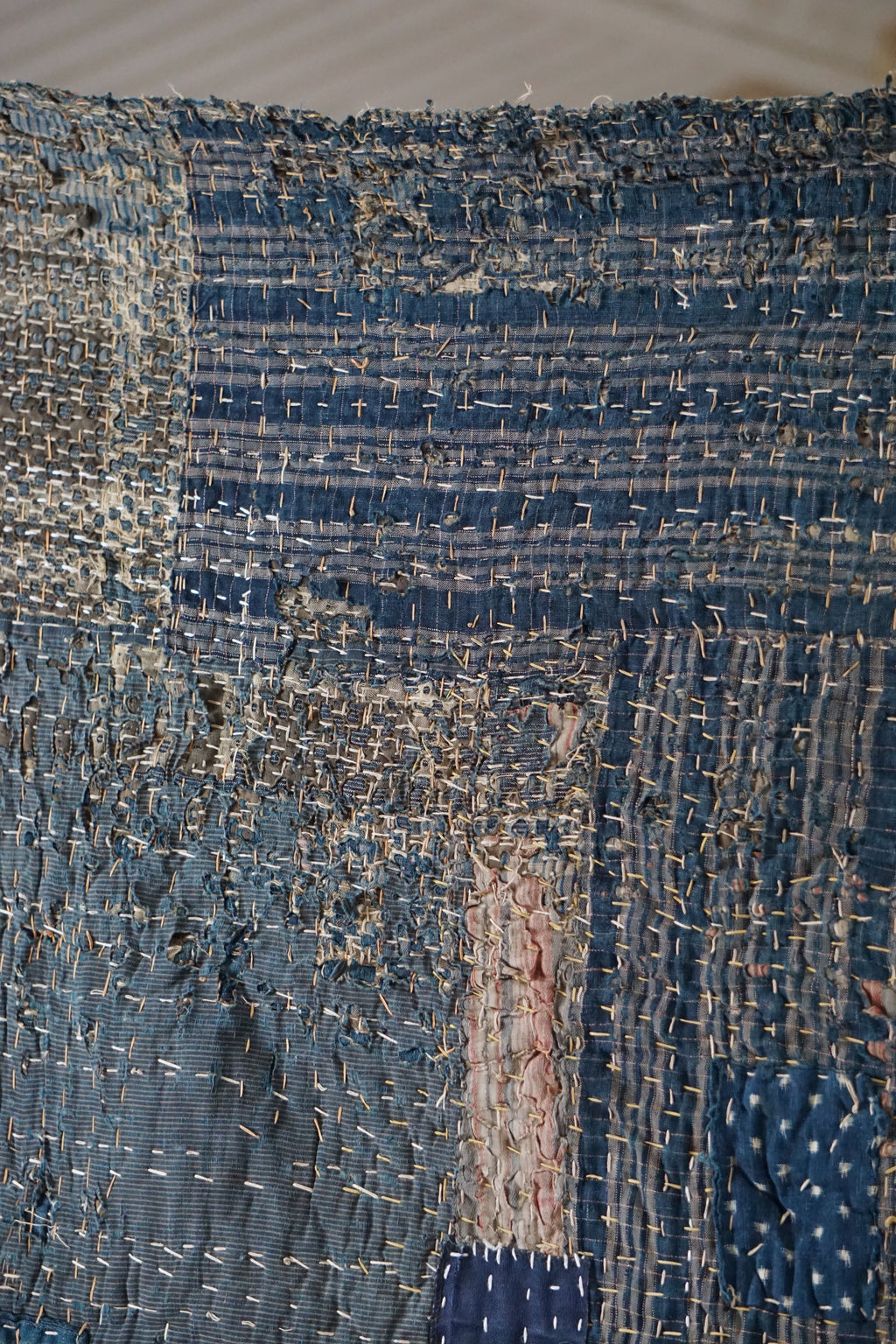 Antique Japanese Boro Textile, Early 20th Century