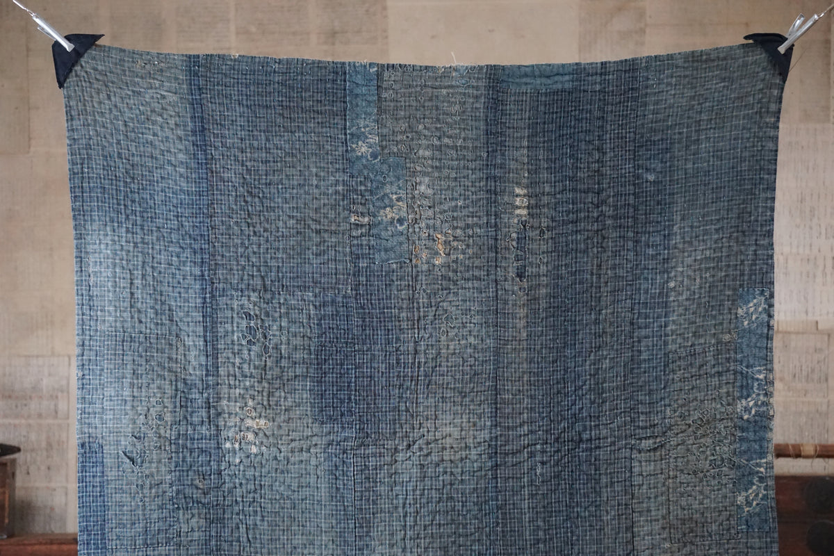 Antique Japanese Indigo Boro Textile, Late 19th–Early 20th Century
