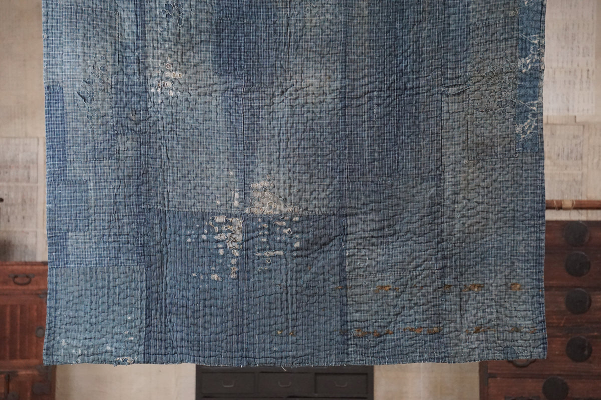 Antique Japanese Indigo Boro Textile, Late 19th–Early 20th Century