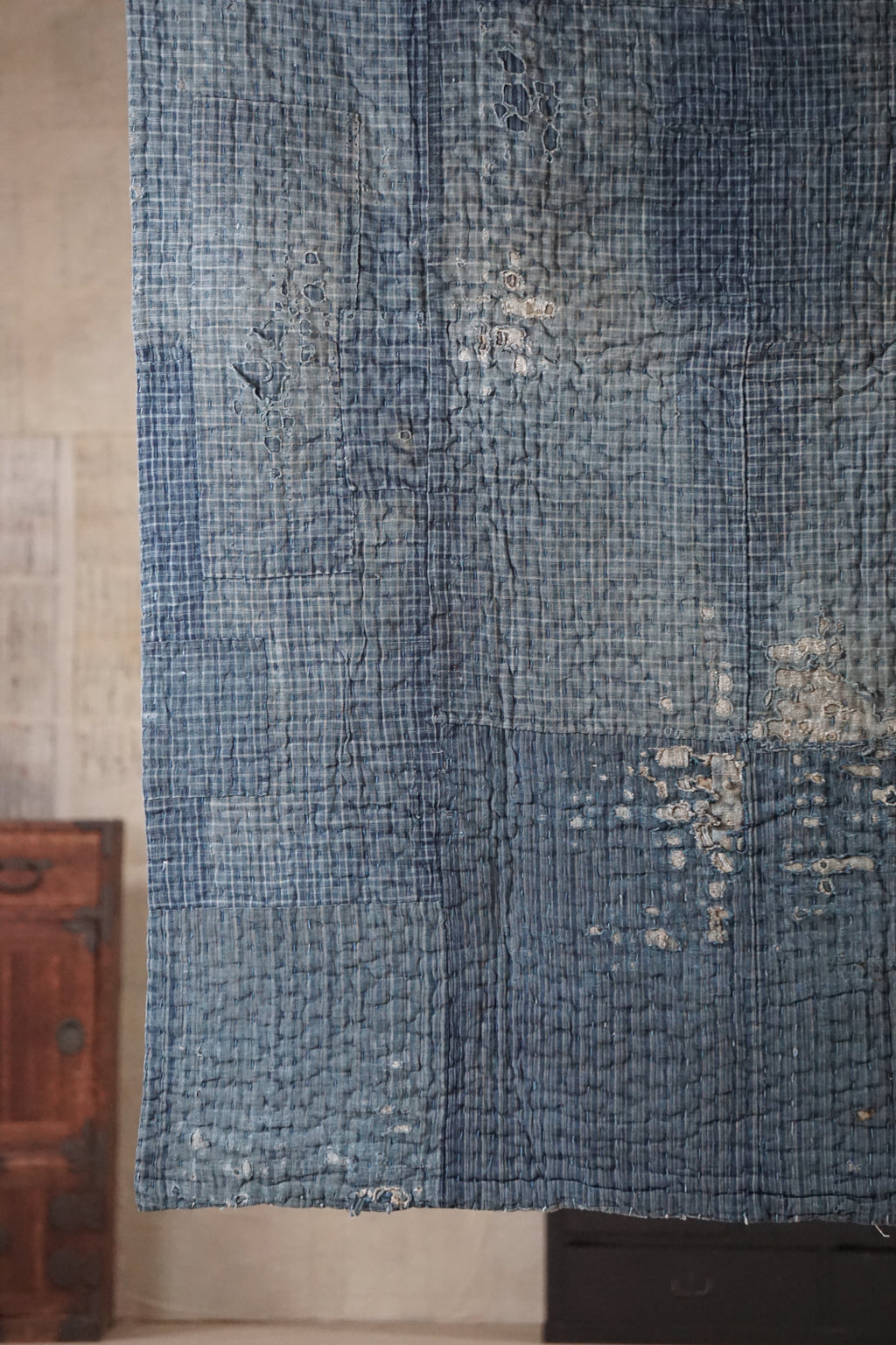 Antique Japanese Indigo Boro Textile, Late 19th–Early 20th Century
