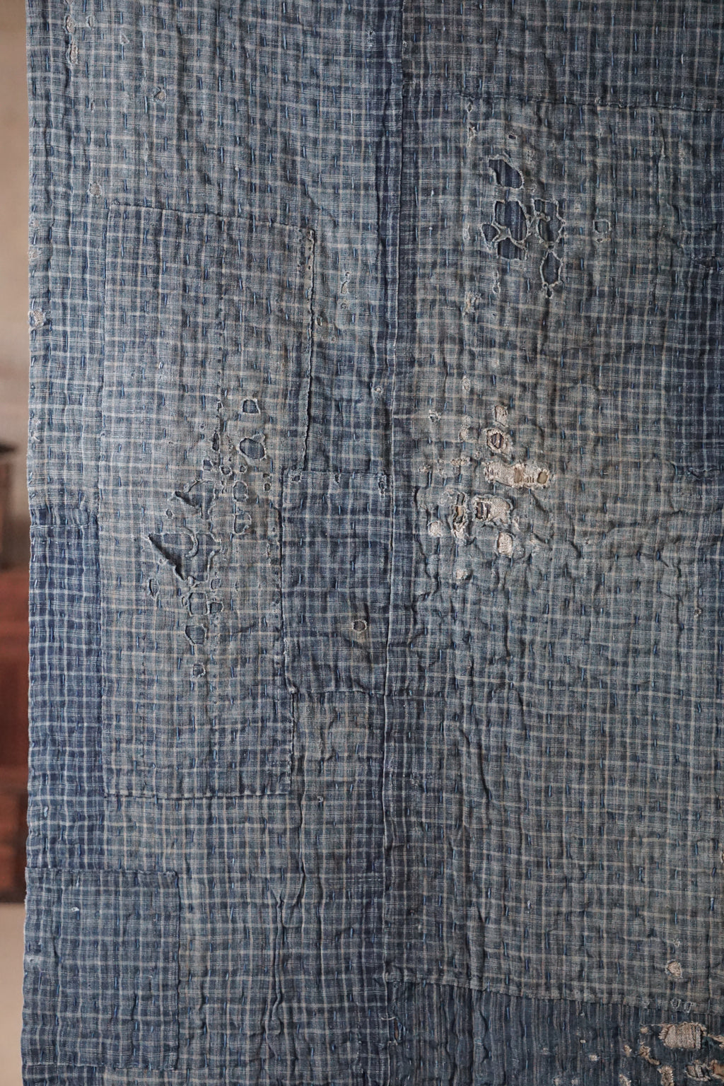 Antique Japanese Indigo Boro Textile, Late 19th–Early 20th Century