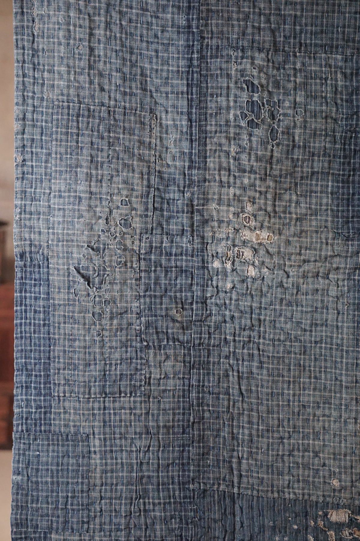 Antique Japanese Indigo Boro Textile, Late 19th–Early 20th Century