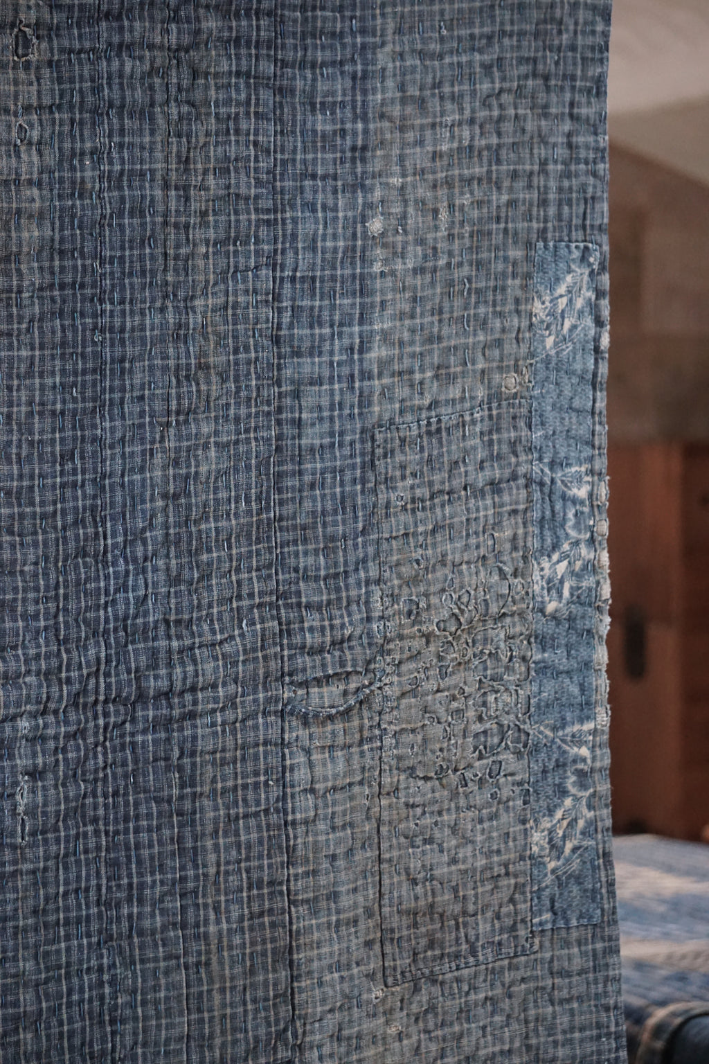 Antique Japanese Indigo Boro Textile, Late 19th–Early 20th Century
