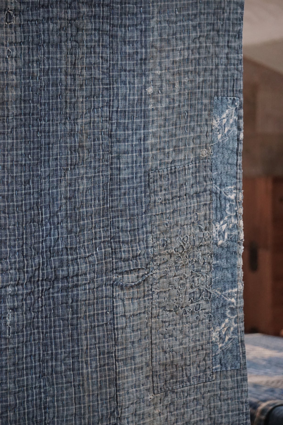 Antique Japanese Indigo Boro Textile, Late 19th–Early 20th Century