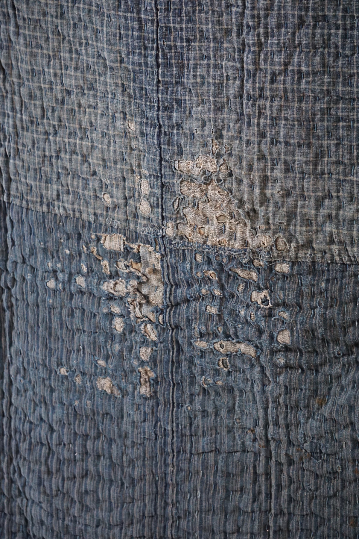 Antique Japanese Indigo Boro Textile, Late 19th–Early 20th Century