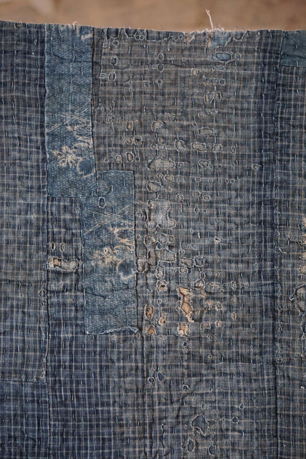 Antique Japanese Indigo Boro Textile, Late 19th–Early 20th Century