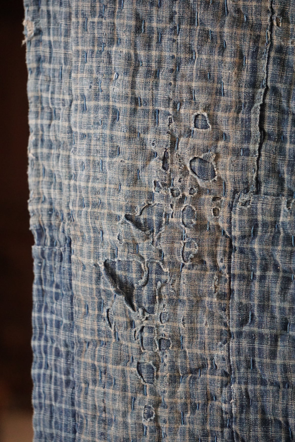Antique Japanese Indigo Boro Textile, Late 19th–Early 20th Century