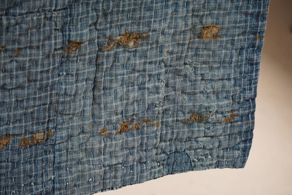 Antique Japanese Indigo Boro Textile, Late 19th–Early 20th Century