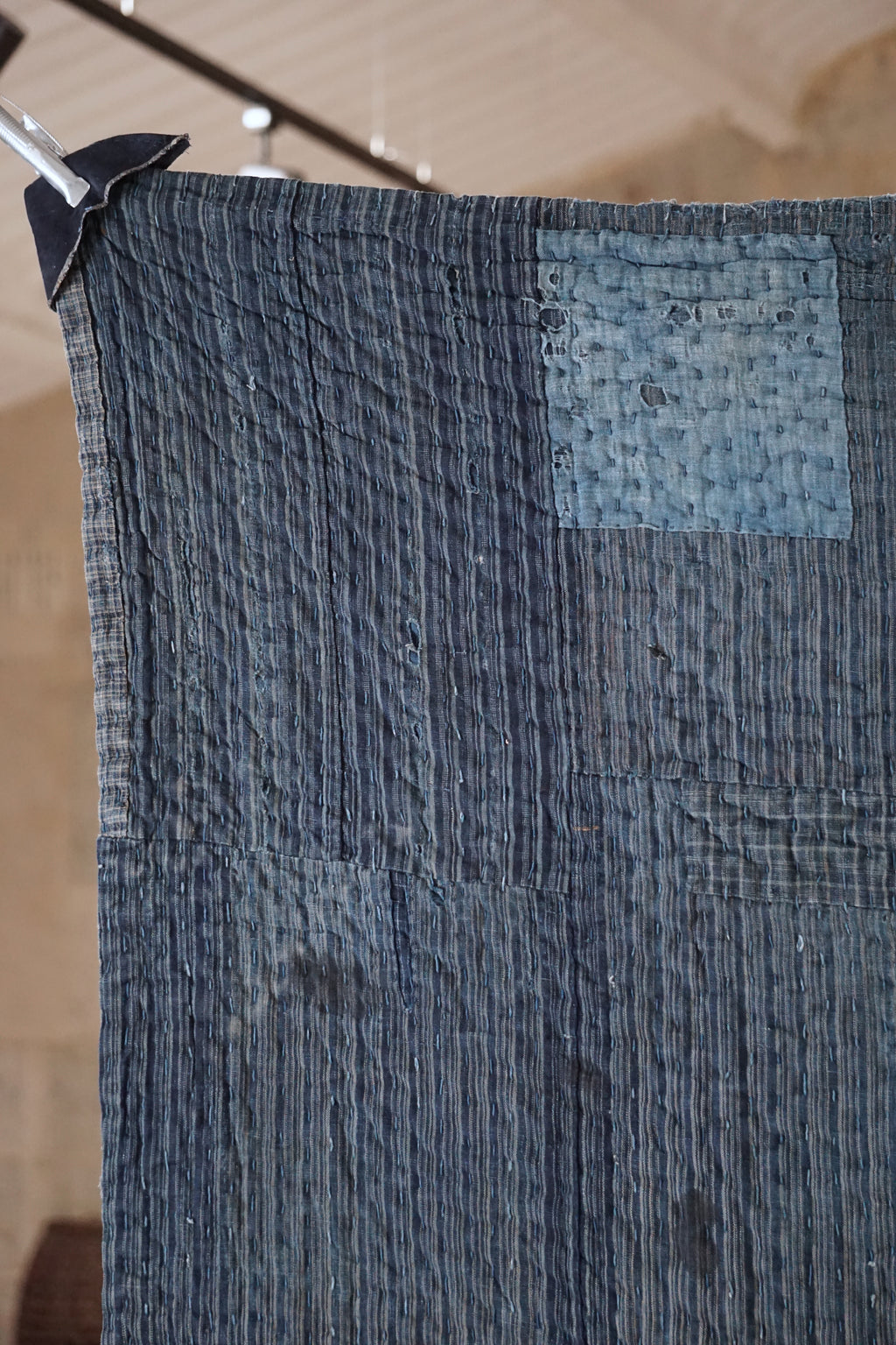 Antique Japanese Indigo Boro Textile, Late 19th–Early 20th Century