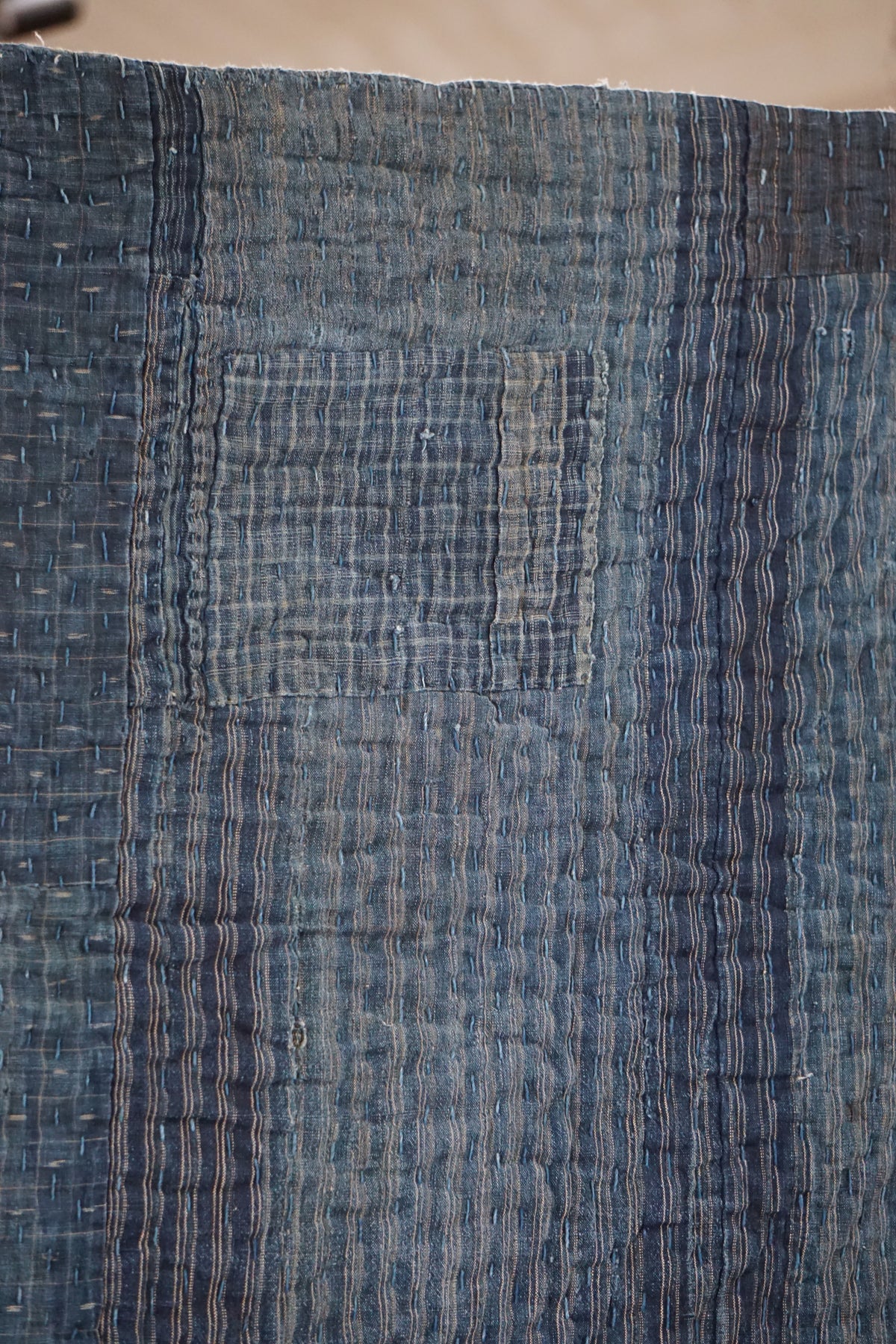 Antique Japanese Indigo Boro Textile, Late 19th–Early 20th Century