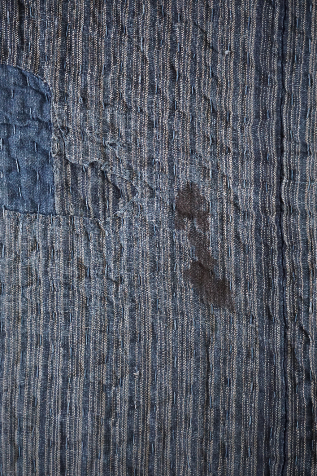 Antique Japanese Indigo Boro Textile, Late 19th–Early 20th Century
