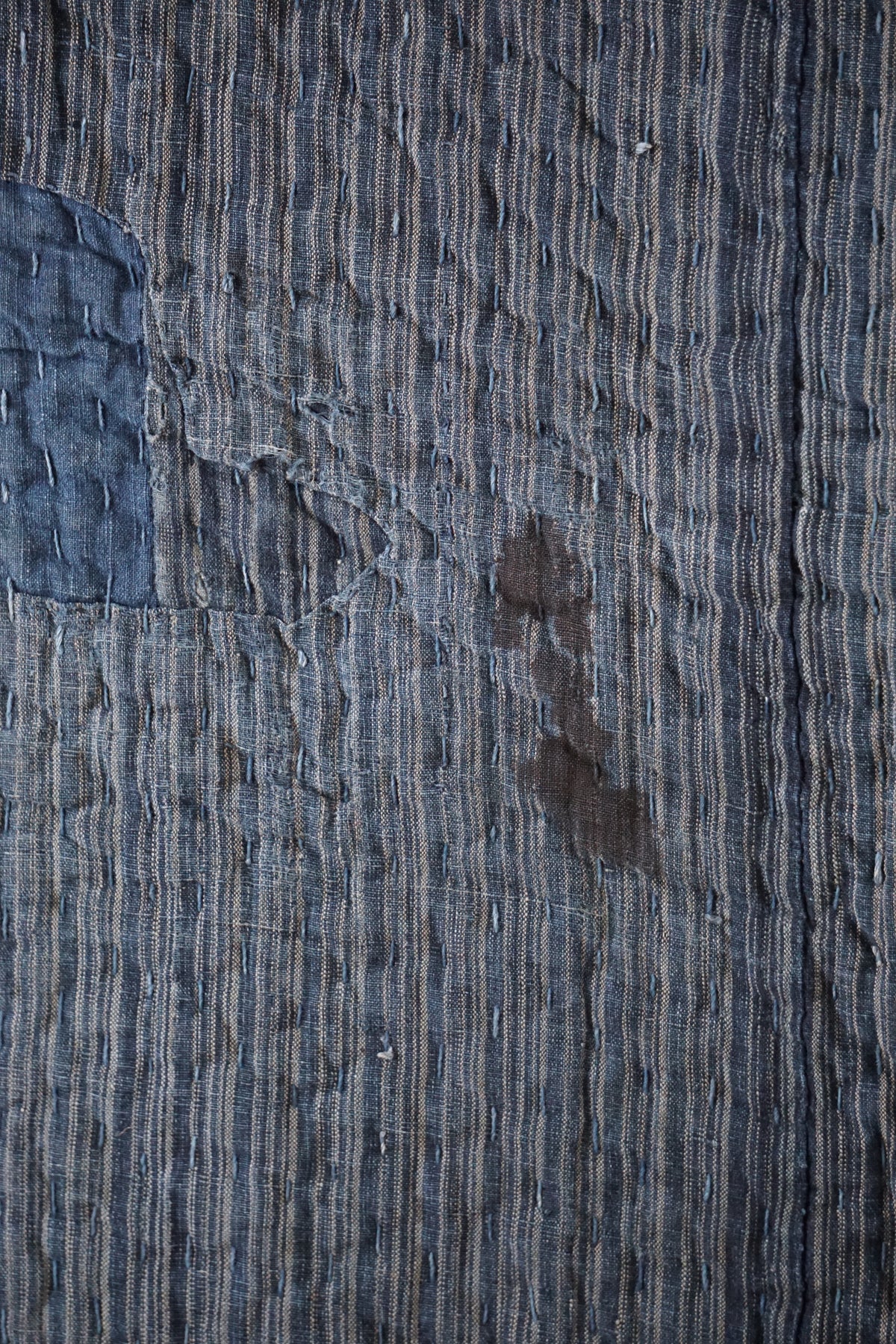 Antique Japanese Indigo Boro Textile, Late 19th–Early 20th Century