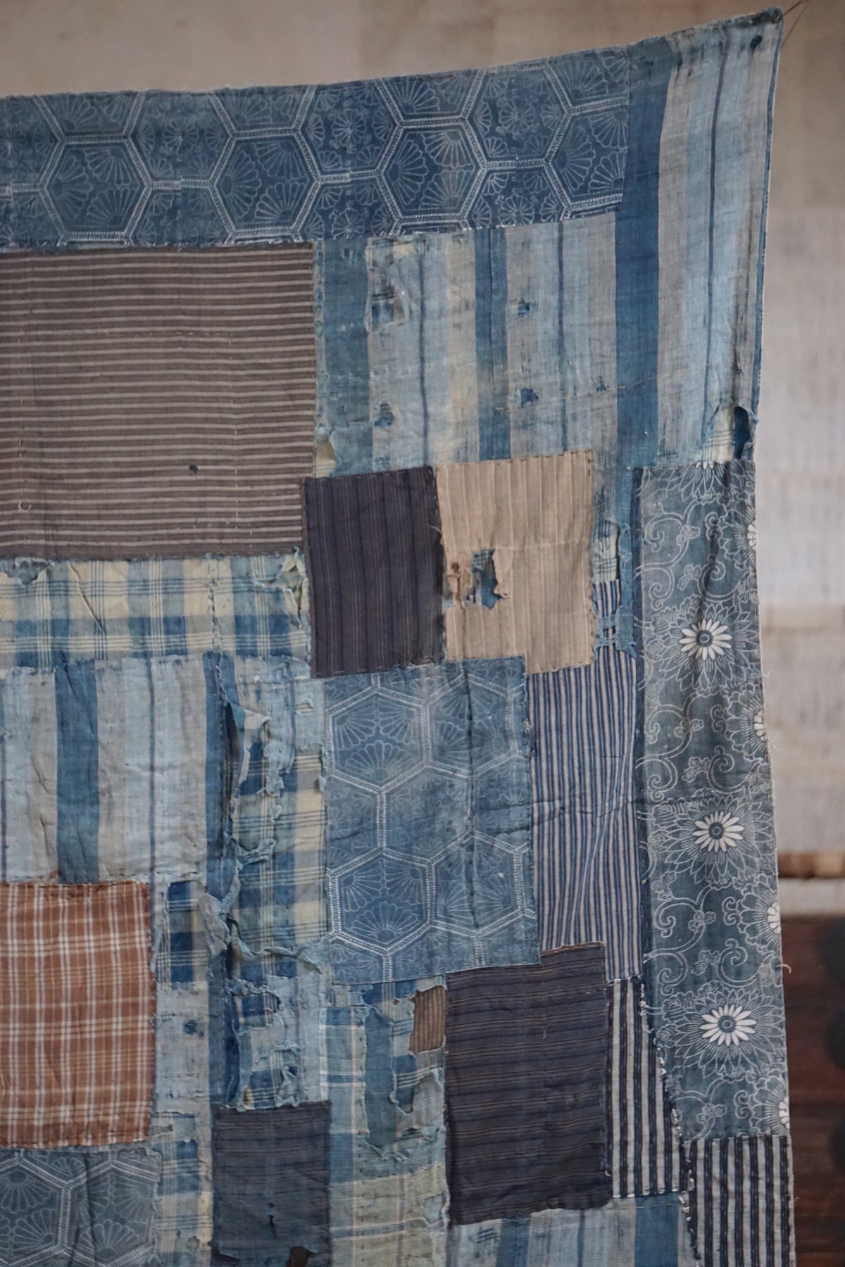 Antique Japanese Boro Textile, Late 19th–Early 20th Century