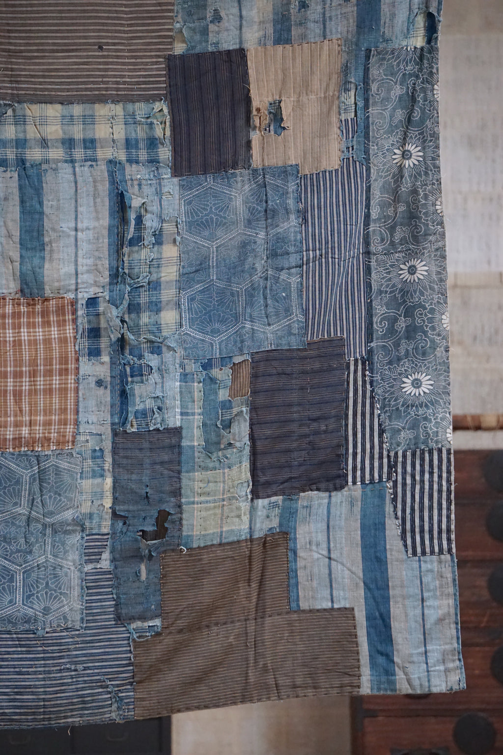 Antique Japanese Boro Textile, Late 19th–Early 20th Century