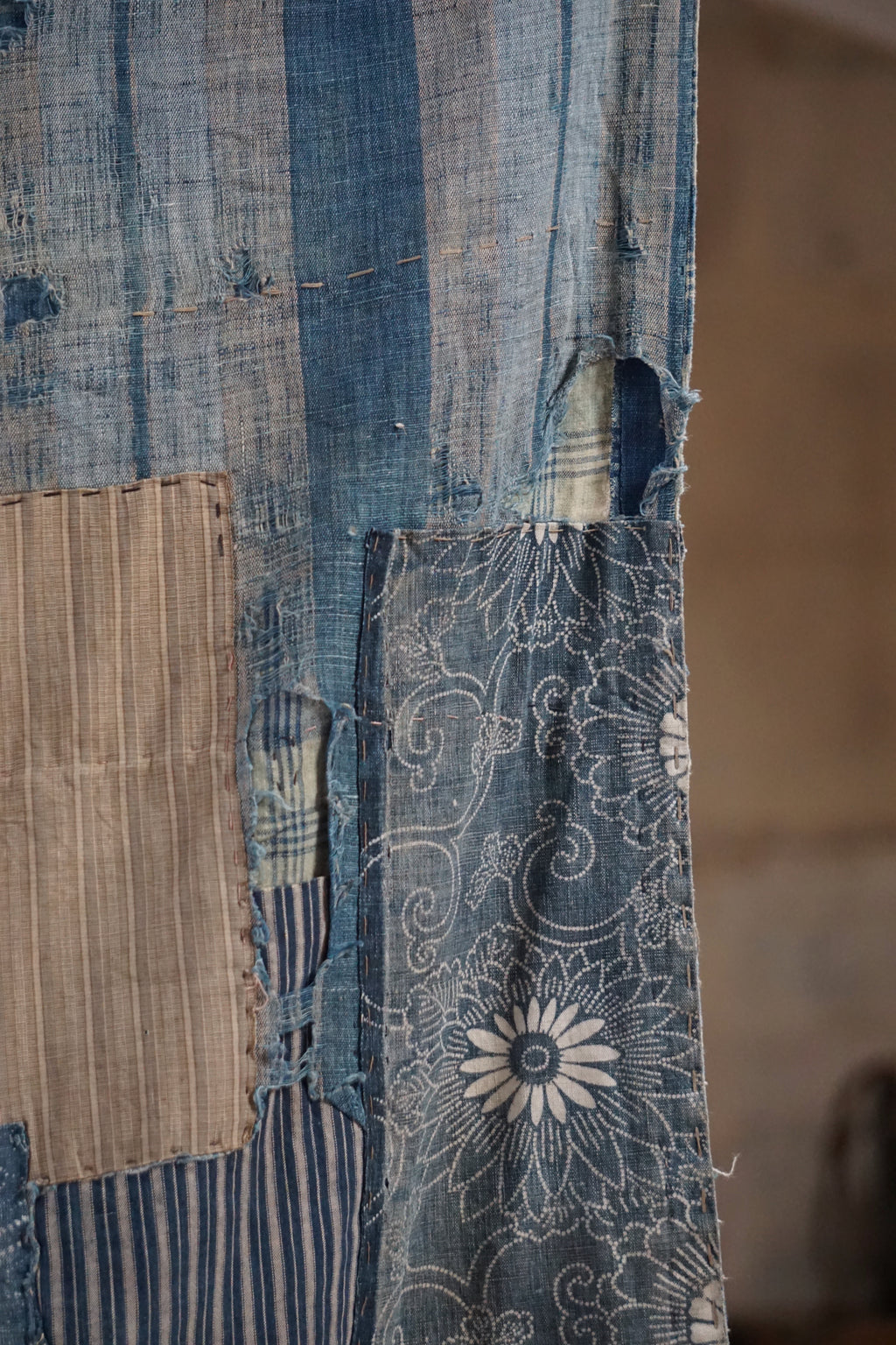 Antique Japanese Boro Textile, Late 19th–Early 20th Century