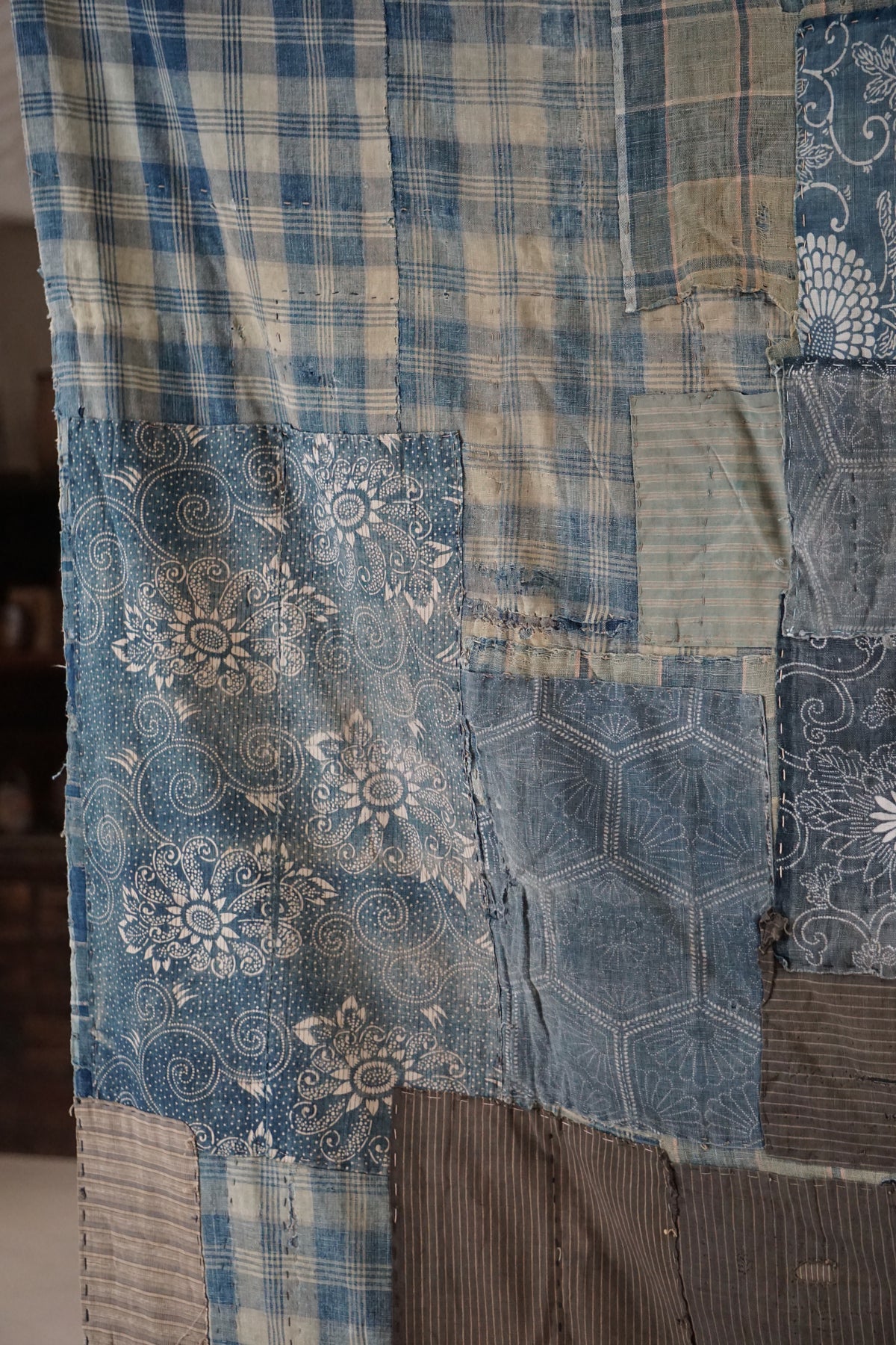 Antique Japanese Boro Textile, Late 19th–Early 20th Century