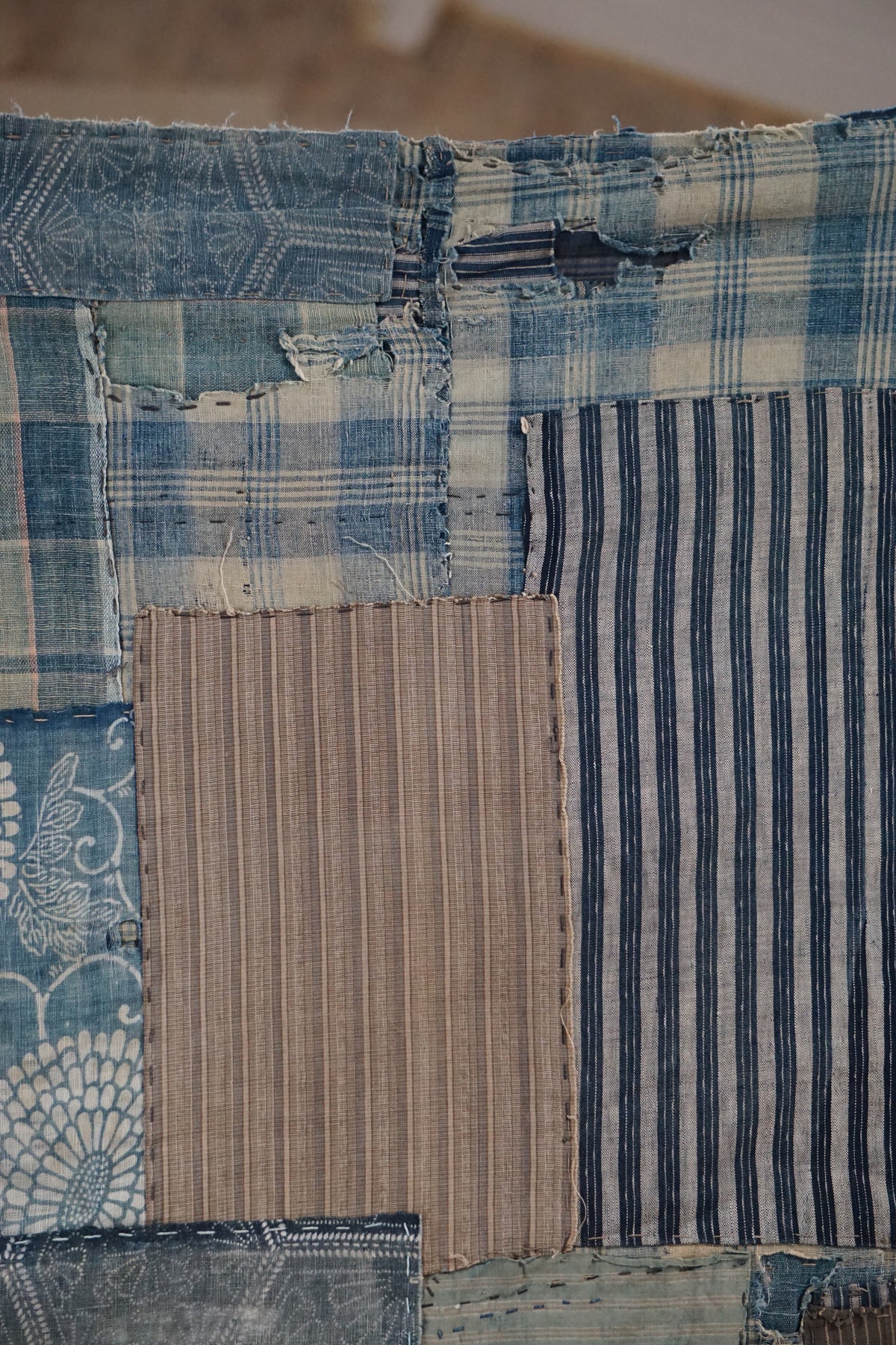 Antique Japanese Boro Textile, Late 19th–Early 20th Century