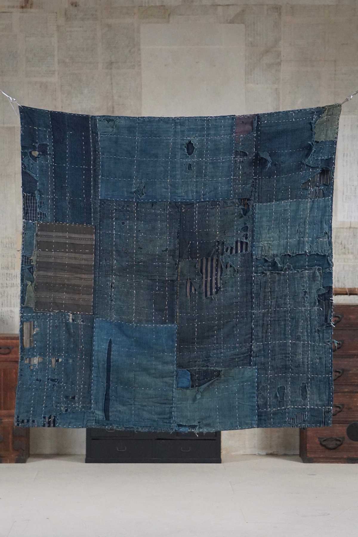 Antique Japanese Boro Textile, Late 19th–Early 20th Century