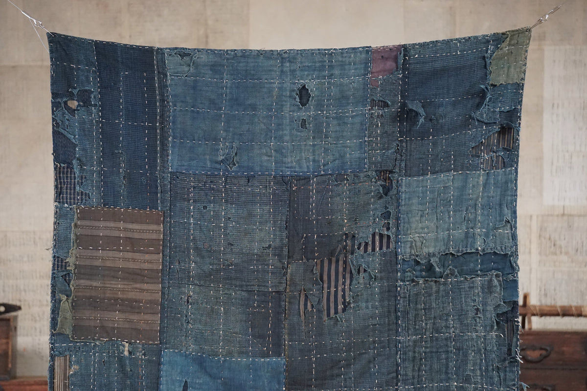 Antique Japanese Boro Textile, Late 19th–Early 20th Century