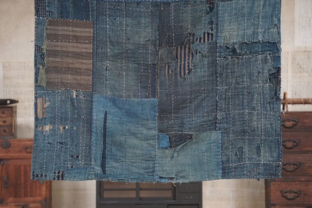 Antique Japanese Boro Textile, Late 19th–Early 20th Century