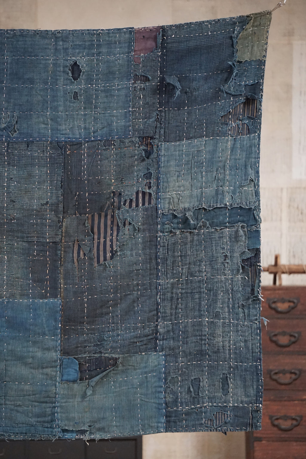 Antique Japanese Boro Textile, Late 19th–Early 20th Century