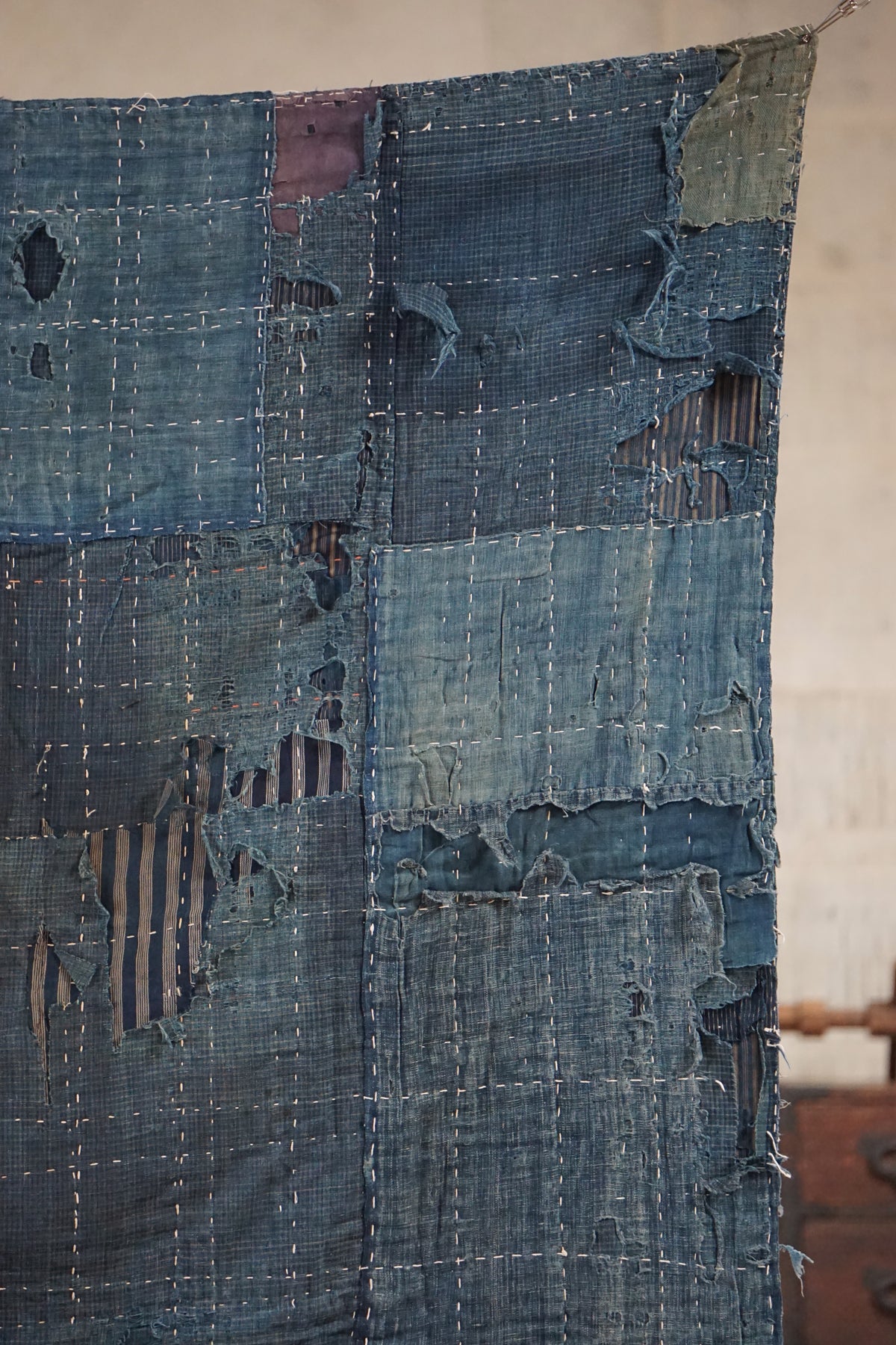 Antique Japanese Boro Textile, Late 19th–Early 20th Century