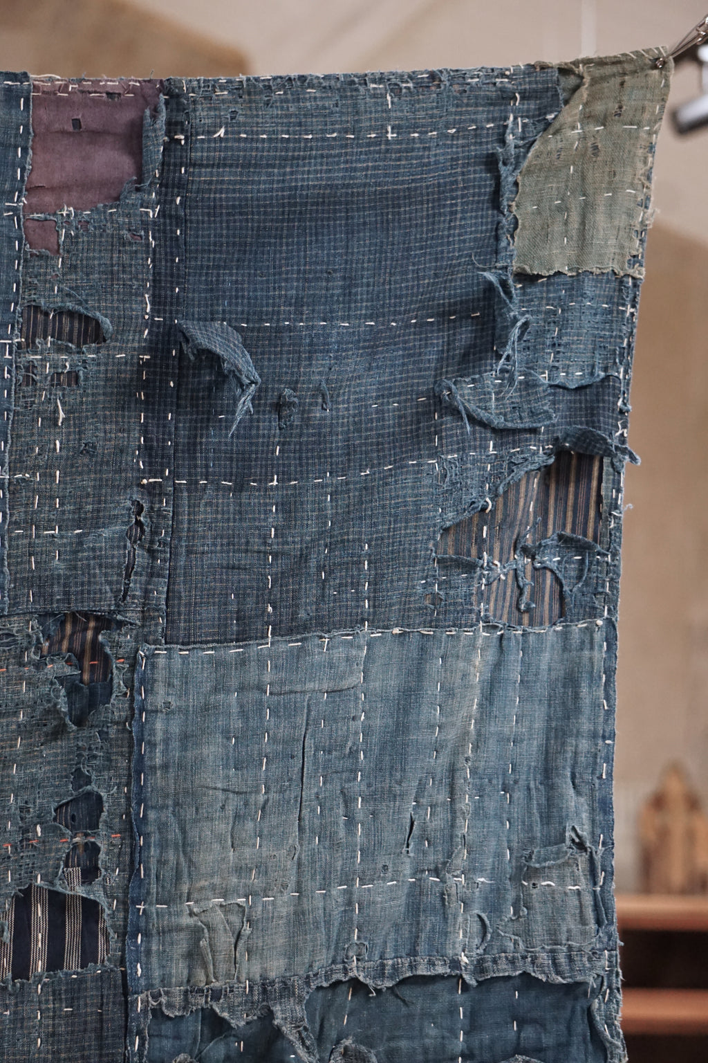 Antique Japanese Boro Textile, Late 19th–Early 20th Century