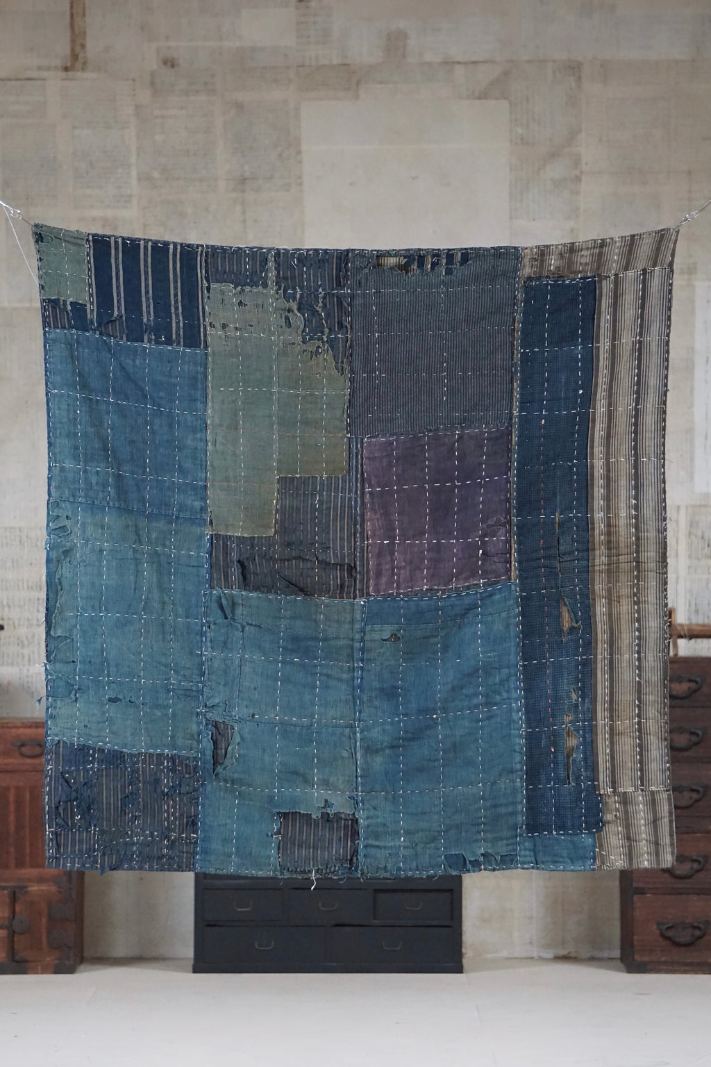 Antique Japanese Boro Textile, Late 19th–Early 20th Century
