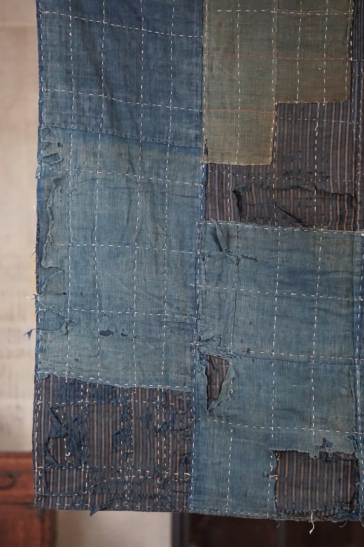 Antique Japanese Boro Textile, Late 19th–Early 20th Century