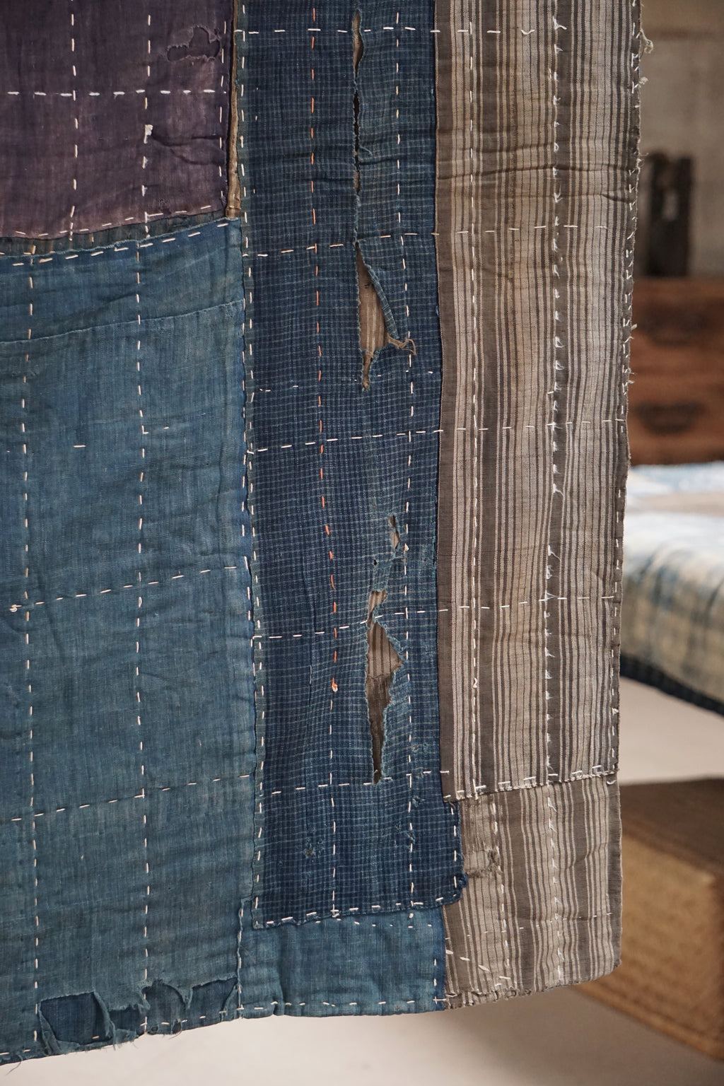 Antique Japanese Boro Textile, Late 19th–Early 20th Century