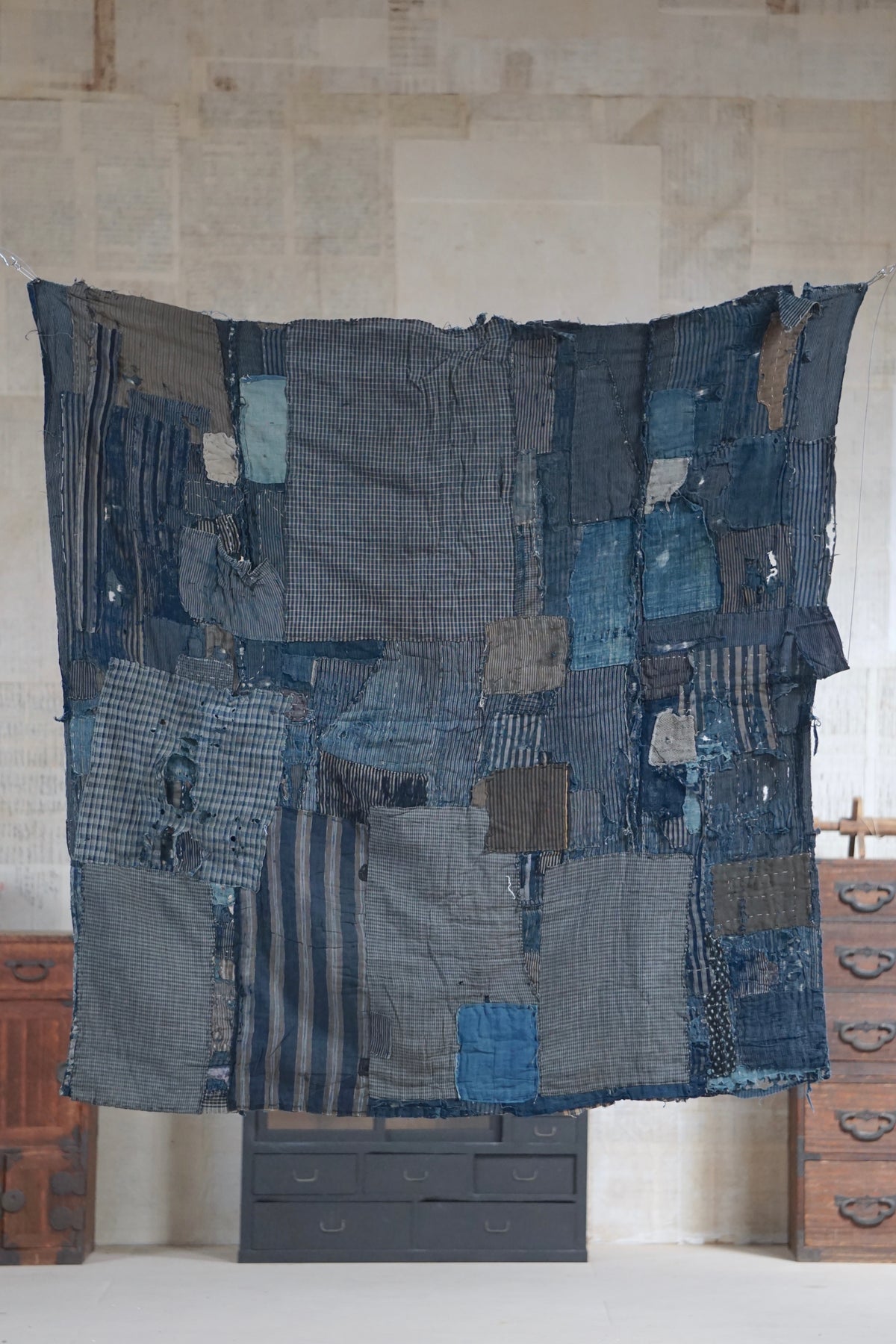 Antique Japanese Boro Textile, Early 20th Century