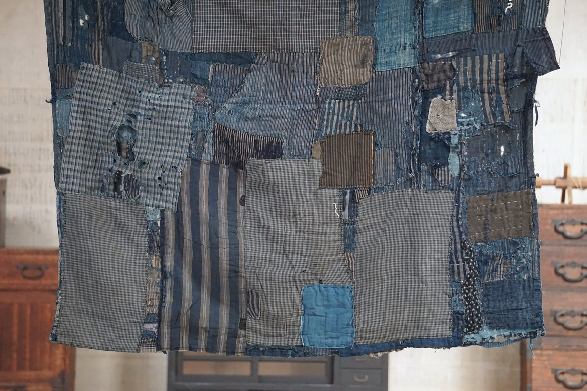 Antique Japanese Boro Textile, Early 20th Century