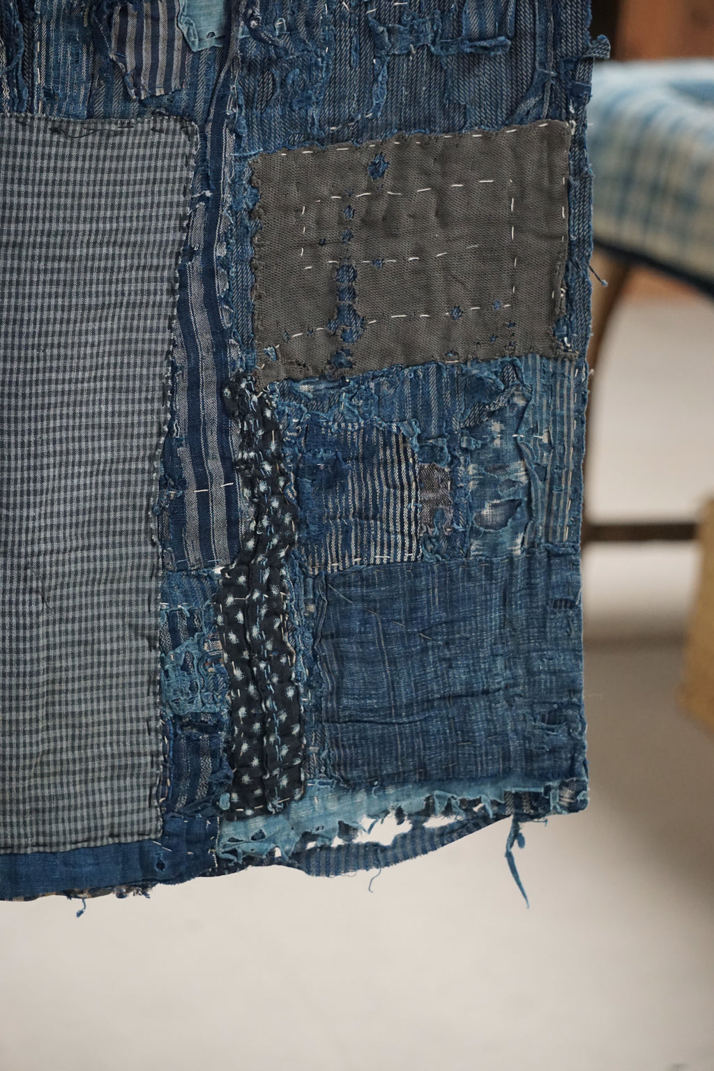 Antique Japanese Boro Textile, Early 20th Century