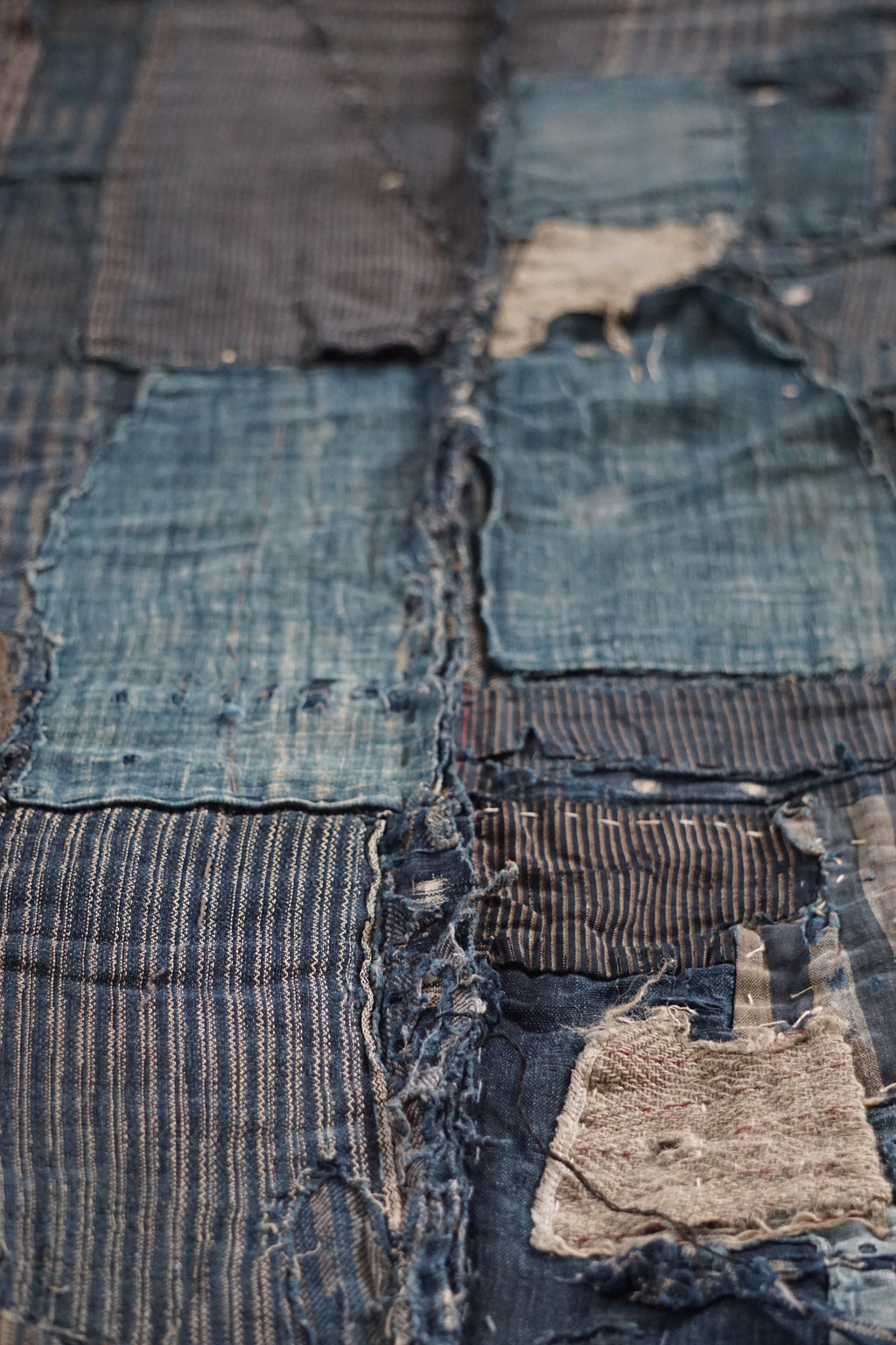 Antique Japanese Boro Textile, Early 20th Century