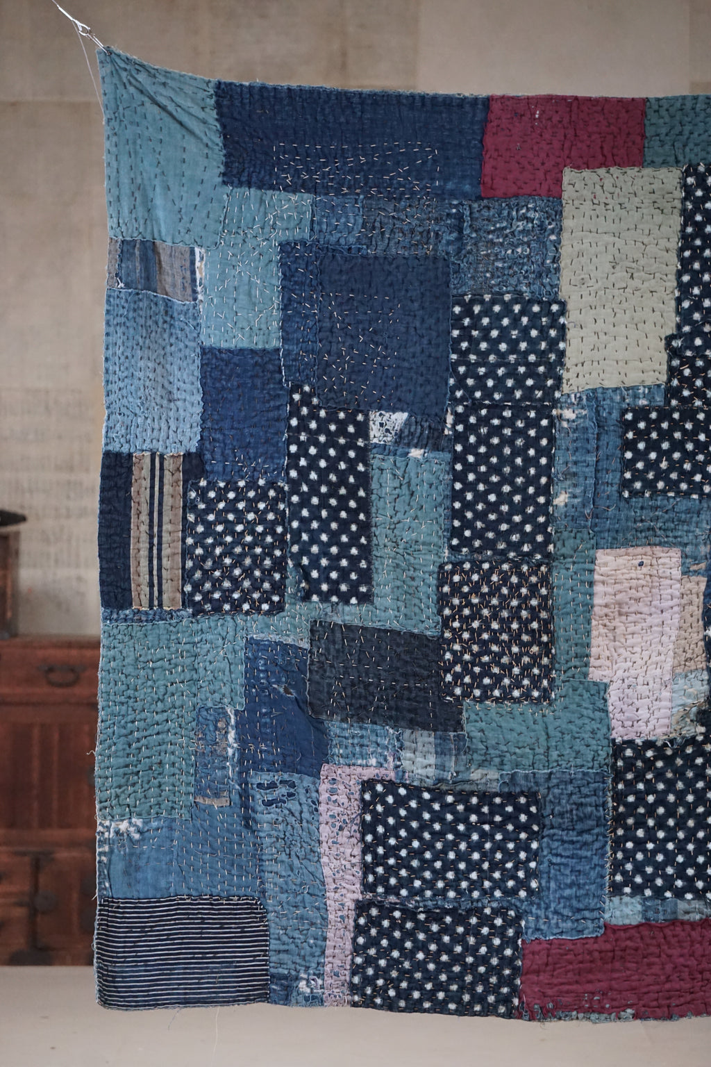 Antique Japanese Boro Textile, Early - Mid 20th Century