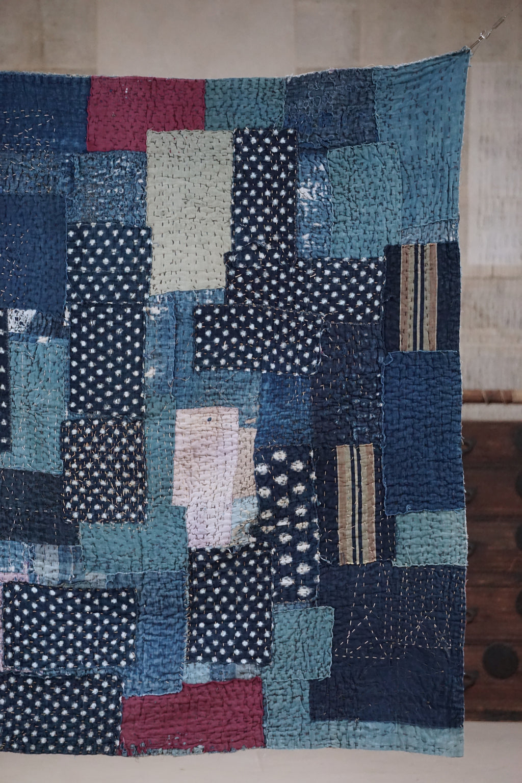 Antique Japanese Boro Textile, Early - Mid 20th Century